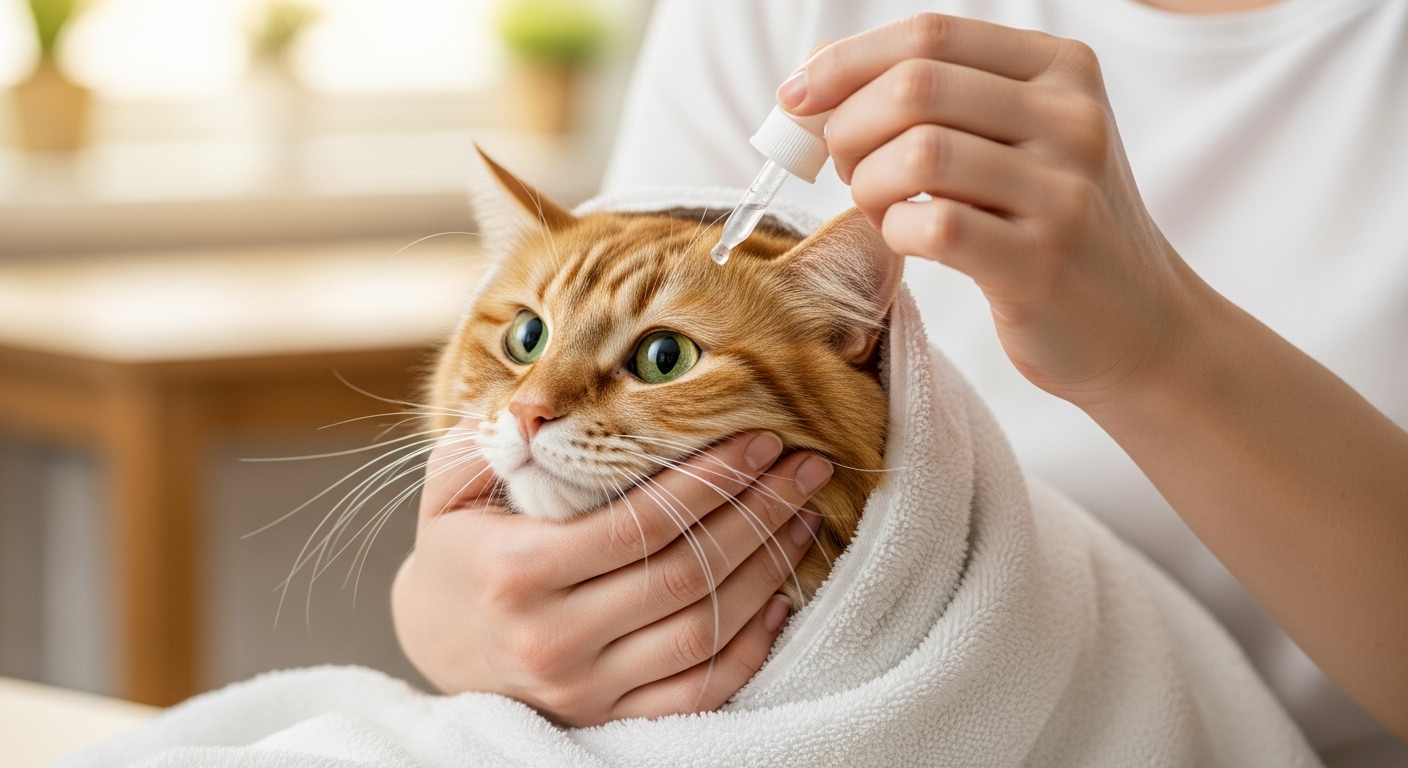 猫に目薬を上手にさす方法｜嫌がる猫でもできるコツと安全な手順