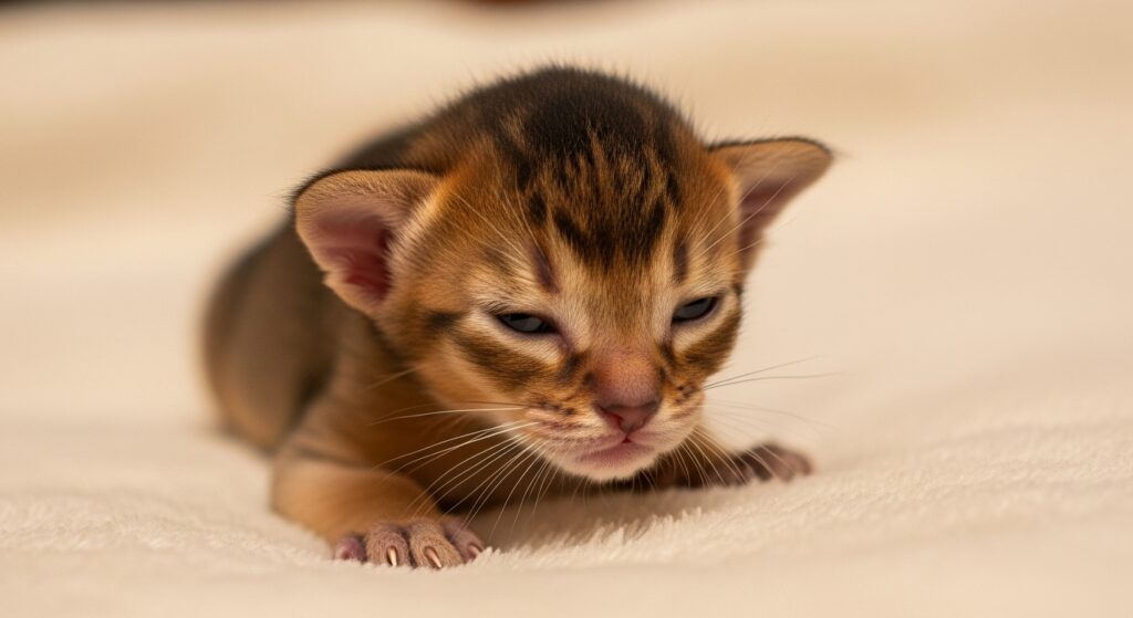 アビシニアンの子猫