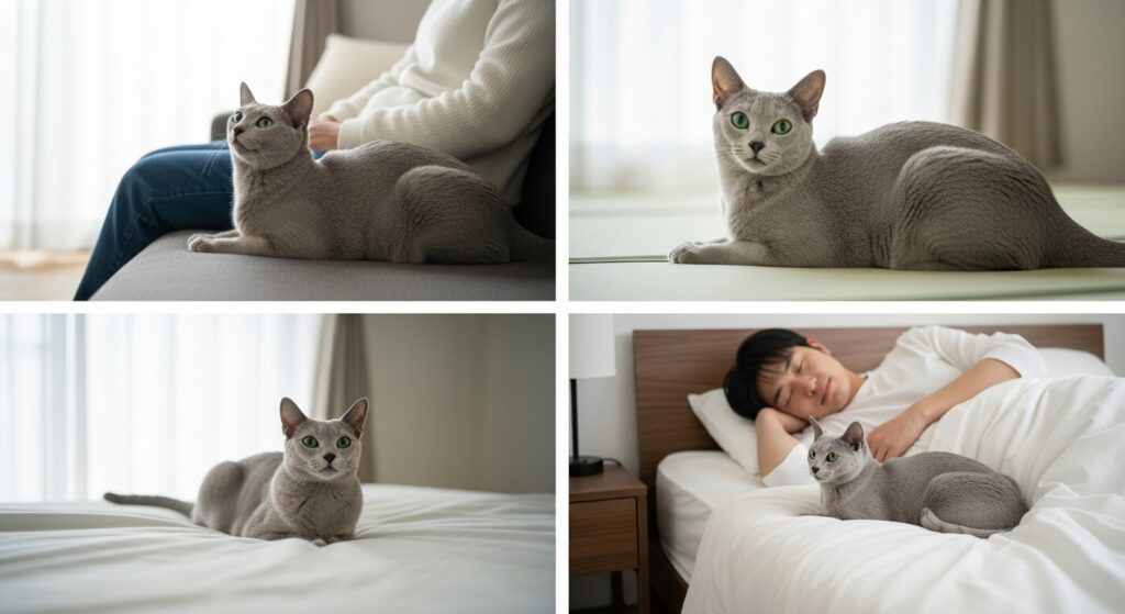 ロシアンブルーと暮らす日常