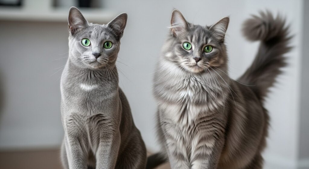 ロシアンブルーとネベロング