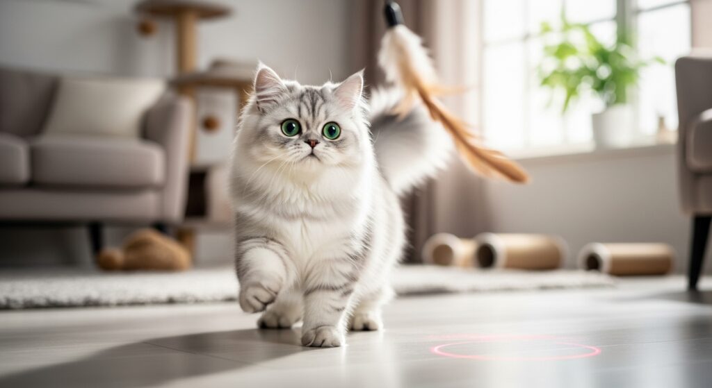 チンチラシルバーのペルシャ猫