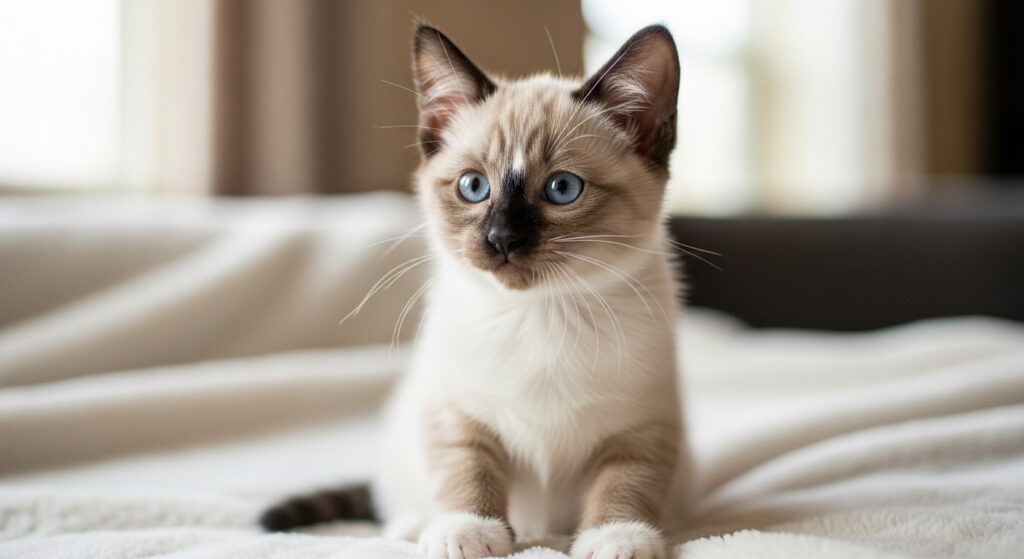 スノーシューの子猫